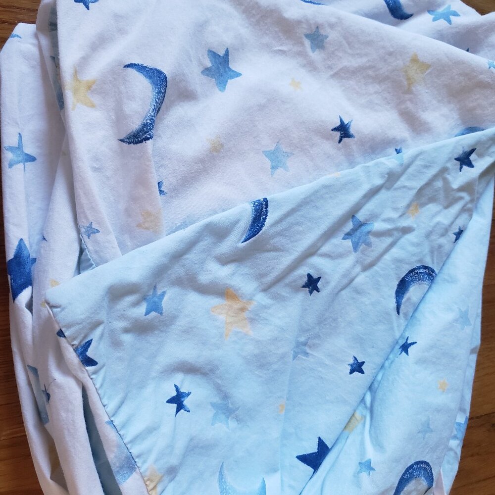 Pottery Barn Kids Sun Moon Stars Celestial Crib Blanket Cover